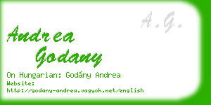 andrea godany business card
